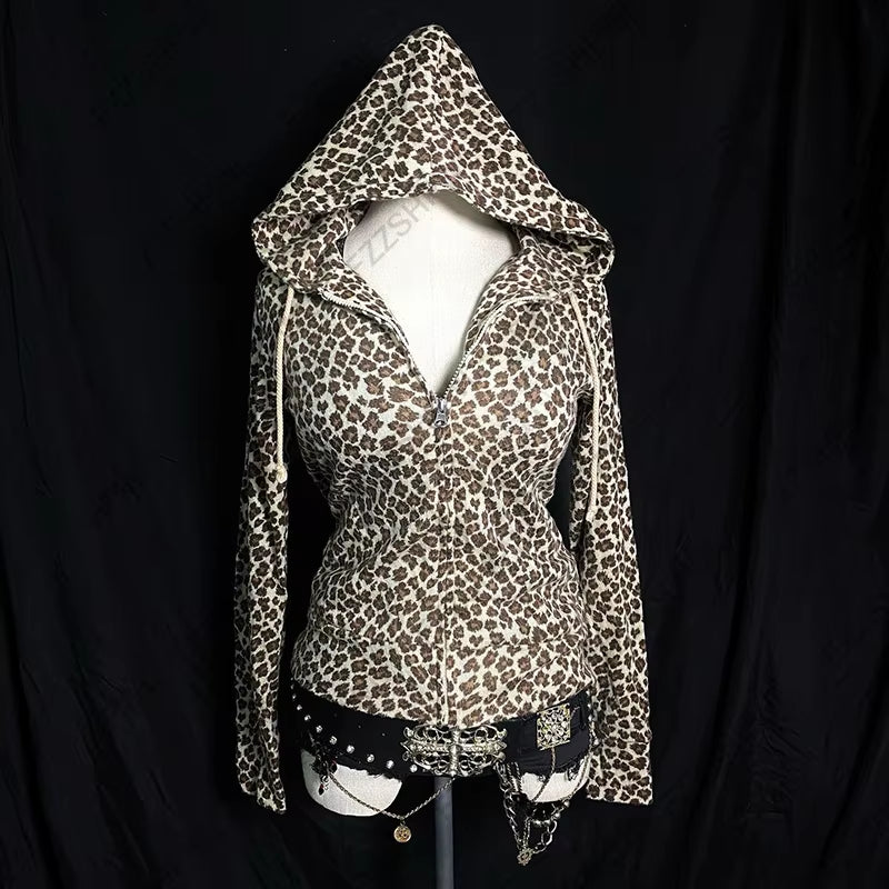 Y2K Women Aesthetic Harajuku Faux Fur Collar Hoodies Clothes Graphic Hip Hop Punk Gothic Zip up Hoodies Streetwear Jackets Egirl