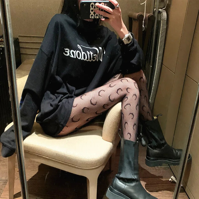 Lolita Tights Tattoos Mesh JK Pantyhose Collant Femme Medias Lolita Pantyhose Punk Sexy Fishnet Stockings Cosplay Hosiery